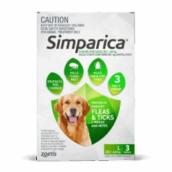 Simparica Dog Large 44.1 - 88lbs Green