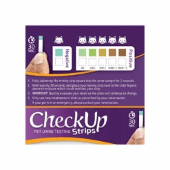 CheckUp Dog & Cat Urine Testing Strips Detection Of Diabetes 50 Pack -Cat And Dog Supplies CUDC UTS DIA 50 1