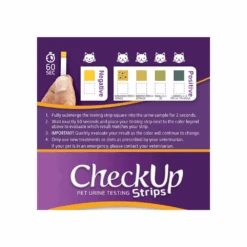 CheckUp Dog & Cat Urine Testing Strips For UTI Detection 50 Pack -Cat And Dog Supplies CUDC UTS UTI 50 1
