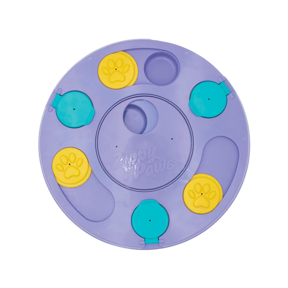 ZippyPaws SmartyPaws Dog Slow Puzzle Feeder Purple 3 ZippyPaws SmartyPaws Dog Slow Puzzle Feeder Purple