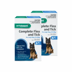 Aristopet Complete Flea & Tick Spot On Dog Large 44-88lbs Blue -Cat And Dog Supplies aristopet complete flea and tick spot on dog 20 40kg blue 12 pack 1