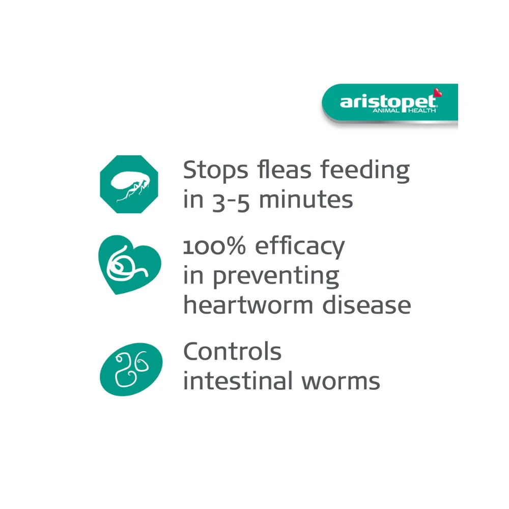 Aristopet Flea Heartworm & Worms Spot On Dog Over 55lbs Red 10 Aristopet Flea Heartworm & Worms Spot On Dog Over 55lbs Red - Image 8