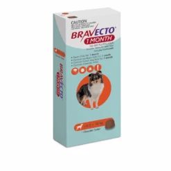 Bravecto 1 Month Small Dog 9.9 - 22lbs Orange 1 Pack