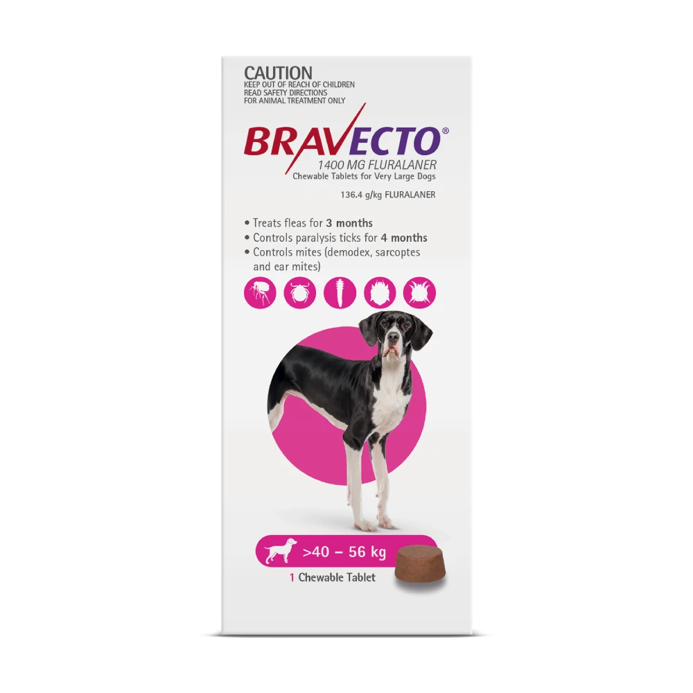 Bravecto Chewables Dog Extra Large 88 - 123lbs Purple 3 Bravecto Chewables Dog Extra Large 88 - 123lbs Purple