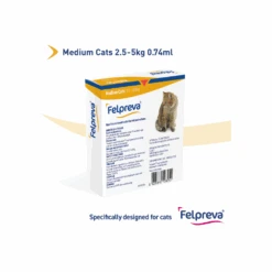 Felpreva Spot On Cat Medium 5.5-11lbs Yellow -Cat And Dog Supplies felpreva spot on cat medium 5.5 11lbs yellow back