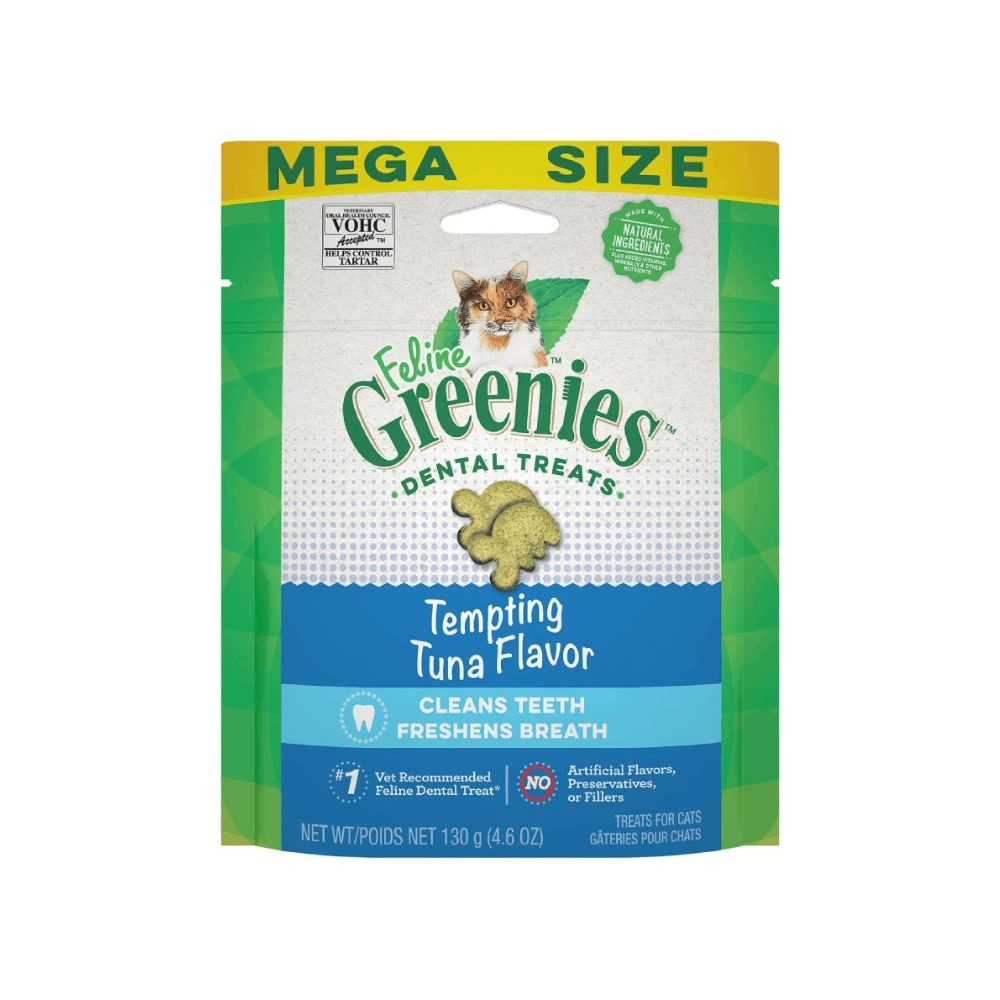Greenies Dental Treats Cat Tempting Tuna Flavour 4 Greenies Dental Treats Cat Tempting Tuna Flavour - Image 2