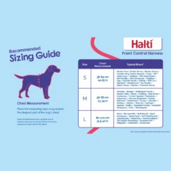 Halti Front Control Harness Black/Red Small -Cat And Dog Supplies halti front control harness black red small sizing guide 2