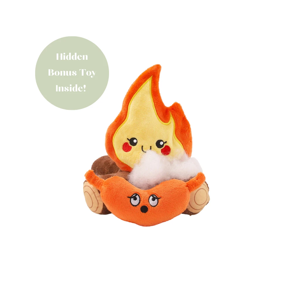 Prestige HugSmart Fuzzy Friendz Camping Pup Campfire Dog Toy - Image 3