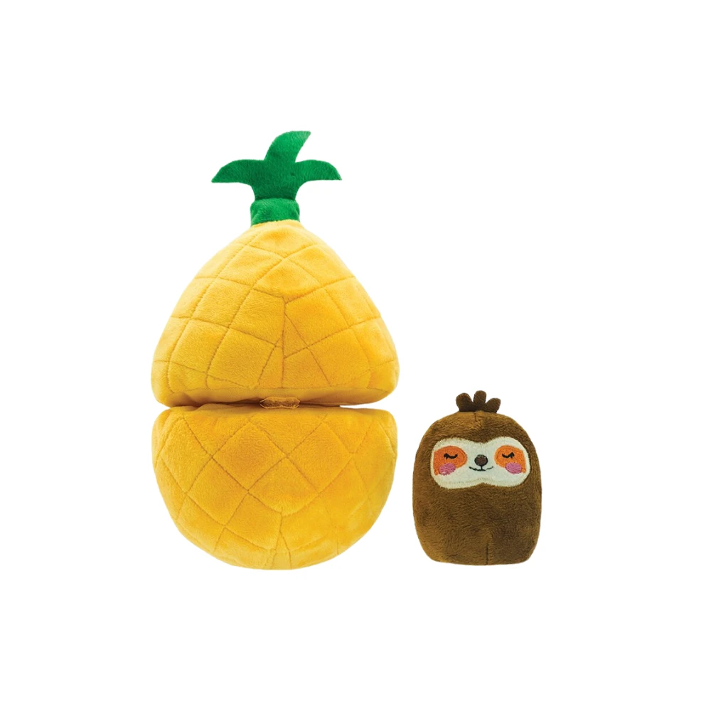 Prestige HugSmart Puzzle Hunter Fruity Critters Pineapple Dog Toy - Image 2