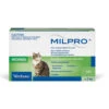 Milpro Broad Spectrum Allwormer Cat 4.4 - 17.6lbs 2 Tablets -Cat And Dog Supplies milpro cat front new op