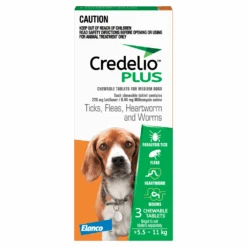Credelio Plus Dog Medium 12.1 - 24lbs Orange