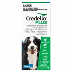 Credelio Plus Dog Extra Large 48.1 - 99lbs Blue