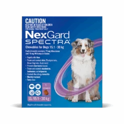 NexGard Spectra Dog Large 33.1 - 66.1lbs Purple