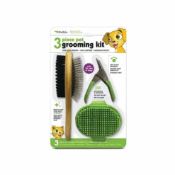 Petkin 3 Piece Grooming Kit Green