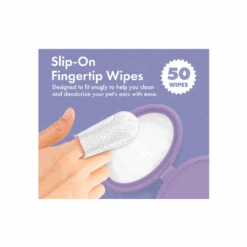 Petkin Fingertip Ear Wipes 50 Pack -Cat And Dog Supplies petkin fingertip ear wipes 50 pack wipes