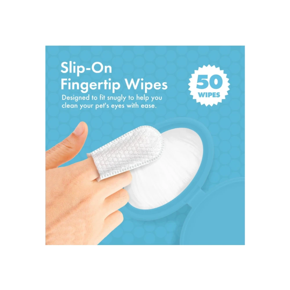 Petkin Fingertip Eye Wipes 50 Pack 7 Petkin Fingertip Eye Wipes 50 Pack - Image 5