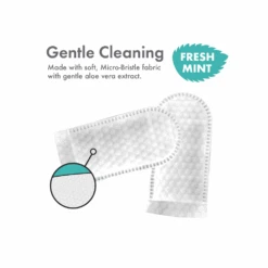 Petkin Fingertip Tooth Wipes 50 Pack -Cat And Dog Supplies petkin fingertip tooth wipes 50 pack gentle cleaning