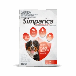 Simparica Dog Extra Large 88.1 - 132lbs Red