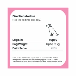 ZamiPet Dental Sticks Puppy 190g -Cat And Dog Supplies zamipet dental sticks puppy 150g feeding guide