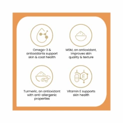 ZamiPet HappiTreats Skin & Coat Dog 30 Chews -Cat And Dog Supplies zamipet happi treats skin and coat 200g benefits