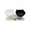 Zeez Double Elevated Tilted Cat Bowl 2 X 250ml 2 Zeez Double Elevated Tilted Cat Bowl 2 X 250ml -Cat And Dog Supplies zeez double elevated tilted cat bowl 2 x 250ml