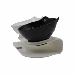 Zeez Double Elevated Tilted Cat Bowl 2 X 250ml -Cat And Dog Supplies zeez double elevated tilted cat bowl 2 x 250ml side
