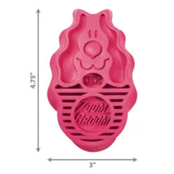 KONG ZoomGroom Raspberry Dog Brush -Cat And Dog Supplies zg1 4