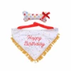ZippyPaws Birthday Bandana & Bone Dog Toy -Cat And Dog Supplies zippypaws birthday bandana bone dog toy