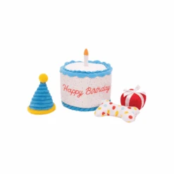 ZippyPaws Zippy Burrow Birthday Cake Dog Toy