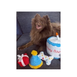 ZippyPaws Zippy Burrow Birthday Cake Dog Toy -Cat And Dog Supplies zippypaws zippy burrow birthday cake dog toy dog