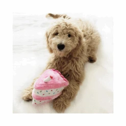 Prestige ZippyPaws NomNomz Birthday Cake Pink Dog Toy -Cat And Dog Supplies zippypaws birthday cake pink 17.5x15cm 3