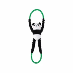 Prestige ZippyPaws RopeTugs Panda Squeaker Dog Toy
