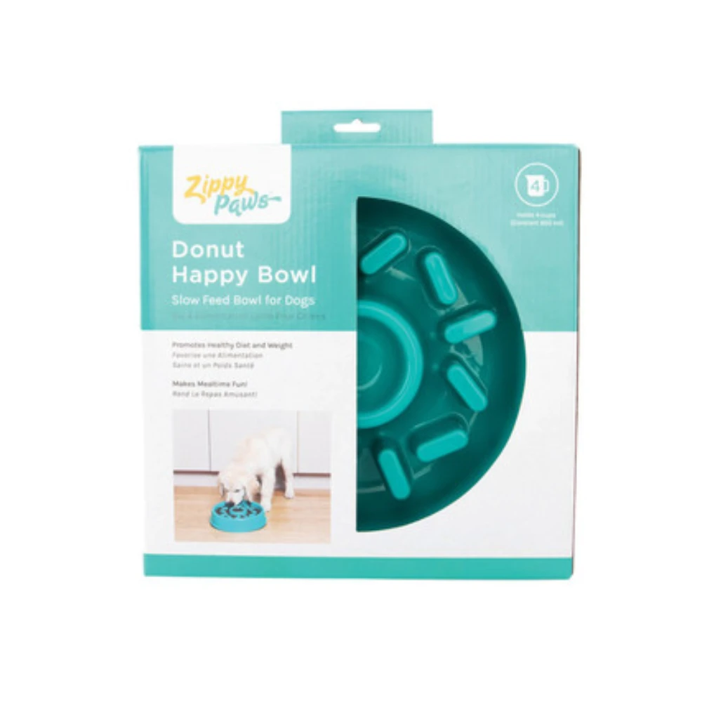 ZippyPaws Happy Bowl Dog Slow Feeder Donut 4 ZippyPaws Happy Bowl Dog Slow Feeder Donut - Image 2