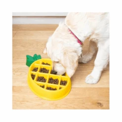 ZippyPaws Happy Bowl Dog Slow Feeder Pineapple 8 ZippyPaws Happy Bowl Dog Slow Feeder Pineapple -Cat And Dog Supplies zippypaws slow feeder pinaeapple 3