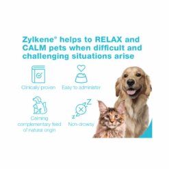 Zylkene Anxiety & Behaviour Dog Medium 22-66lbs Chews 225mg 14 Pack -Cat And Dog Supplies zylkene anxiety behaviour dog chews 225mg 14pk benefits